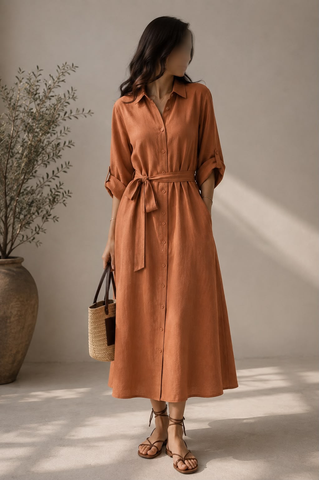 Linen Shirt Dress
